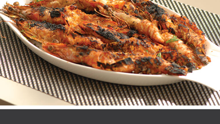 Grilled shrimps